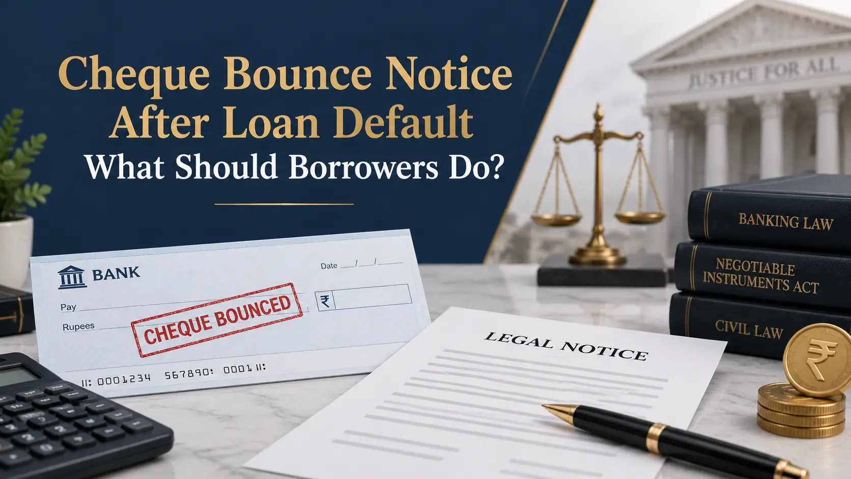 Cheque Bounce Notice After Loan Default What Should Borrowers Do?