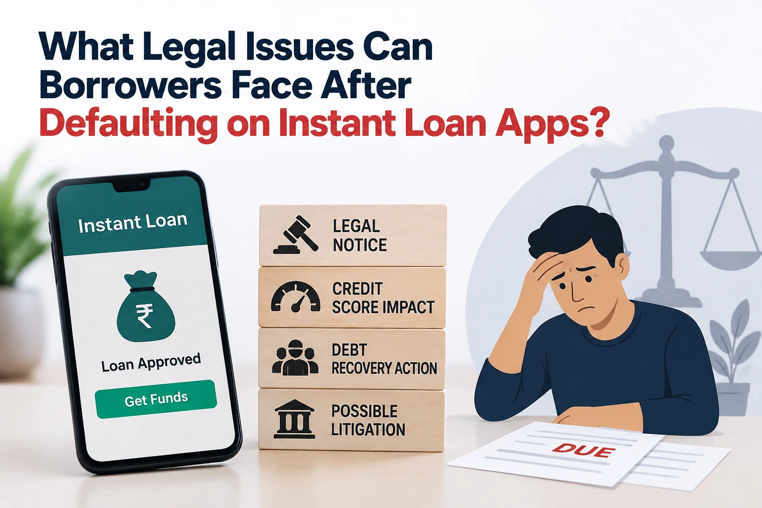 What Legal Issues Can Borrowers Face After Defaulting on Instant Loan Apps?
